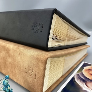 Custom Pet Photo Album, Personalized Dog and Cat Album for 4x6/5x7 Photos, Pockets Photo Journal for Pet Memories