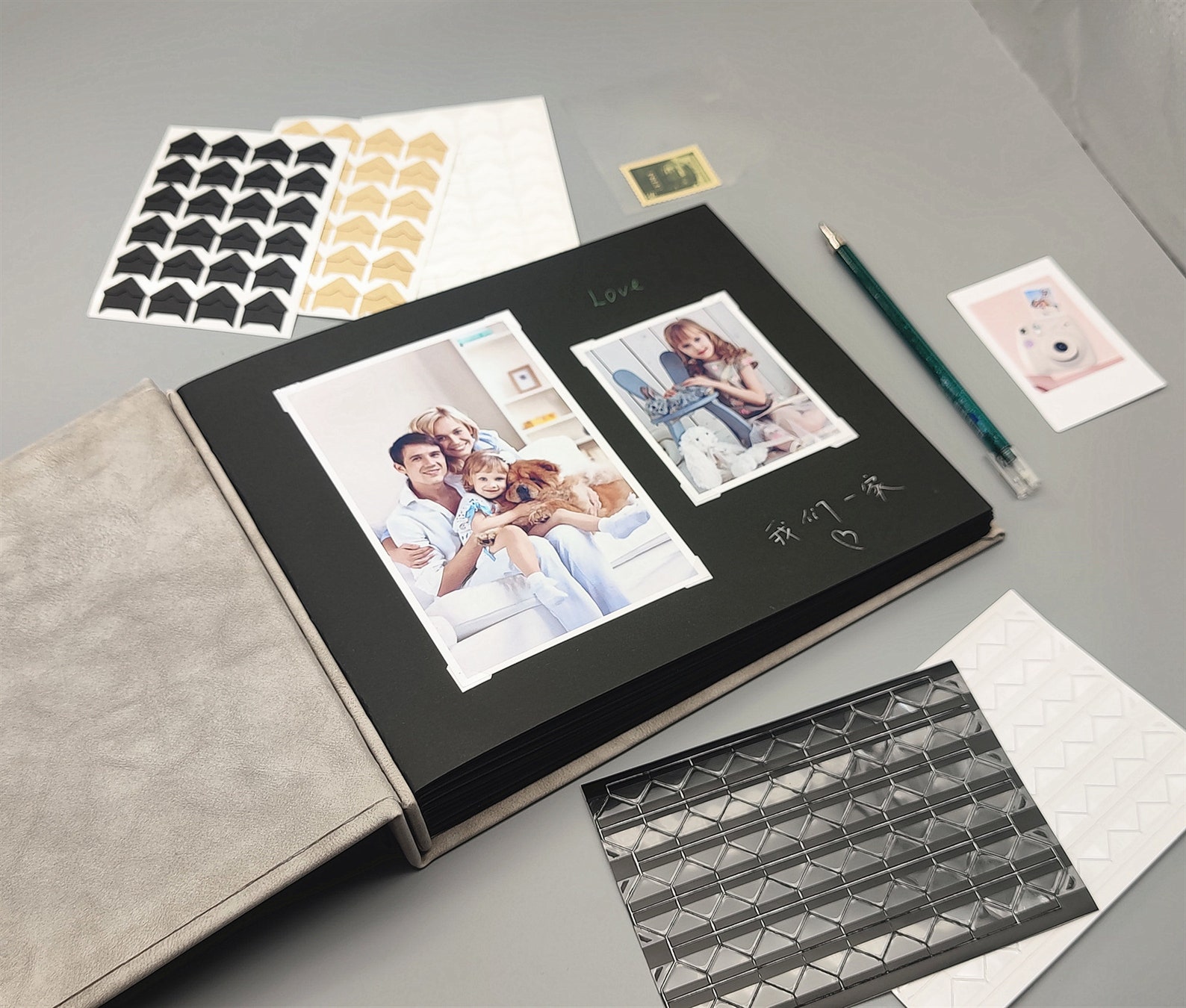 Personalized Photo Album Wedding Photo Guest Book Black Etsy