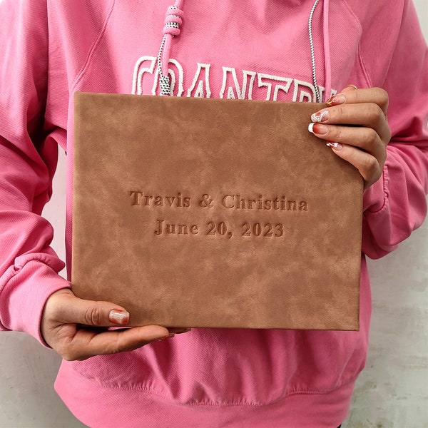 Linen Guest Book Etsy