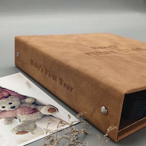 Personalized Photo Album, Baby Album, Slip in Album for 4x6 Photos - Etsy