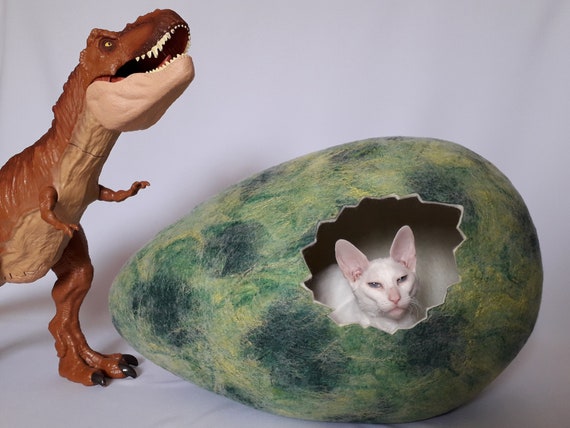 dinosaur cat bed