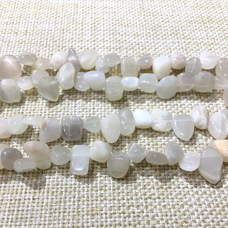1015mm White Moonstone Beads Natural Moonstone Chips Etsy