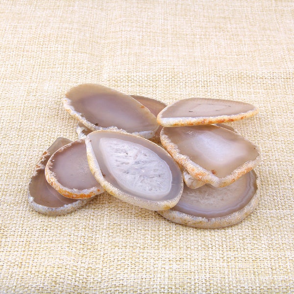 30-40mmx60-80mm Natural Gray Agate Slice,Agate Slices Bulk ,Geode Slice,Wedding Place card ,Blank Agate Slab,Agate Name Card,Wholesale