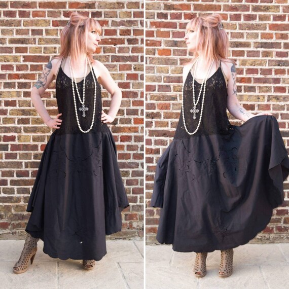 stevie nicks black lace dress