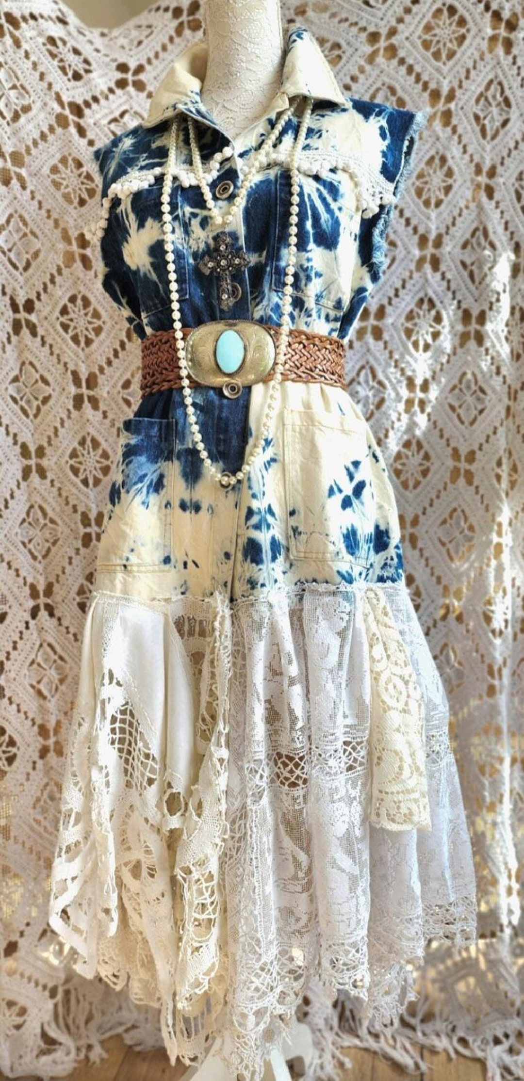 Vienna Denim Tie Dress