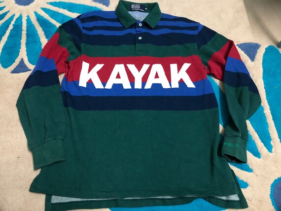 Vintage 1992 Polo Ralph Lauren Kayak Rugby Hip Hop