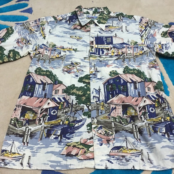 Rare REYN SPOONER Hawaii Traditionals Shirt Sz M 100% cotton....