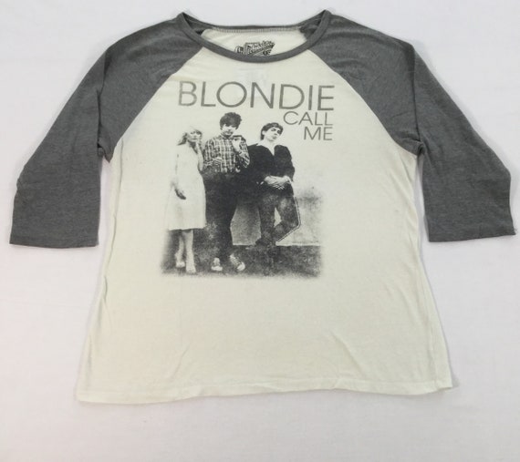 BLONDIE LINE UP T-Shirt Large Size Punk Rock Pop P