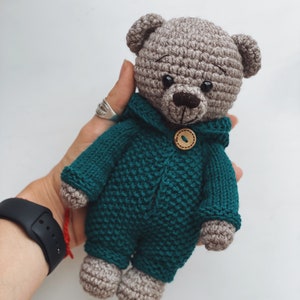 Knitting Pattern Jumpsuit for Simon the Bear image 1