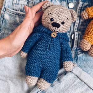 Knitting Pattern Jumpsuit for Simon the Bear image 6