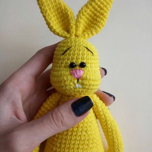 Crochet PDF PATTERN: Sunny Bunny Amigurumi Stuffed Toy, Crochet Rabbit Pattern, How to Crochet Hear Toy image 4