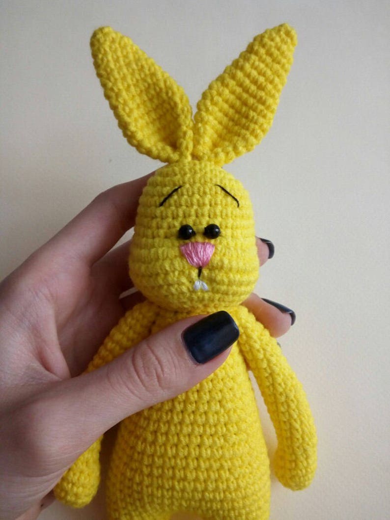 Crochet PDF PATTERN: Sunny Bunny Amigurumi Stuffed Toy, Crochet Rabbit Pattern, How to Crochet Hear Toy image 4