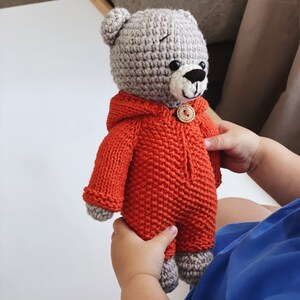 Knitting Pattern Jumpsuit for Simon the Bear image 4
