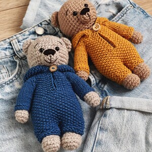 Knitting Pattern Jumpsuit for Simon the Bear image 8