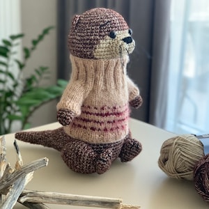 Crochet PDF Pattern. Otter Barry Stuffed Toy Tutorial by Nelly Handmade image 3