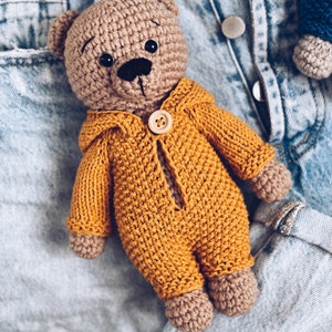 Knitting Pattern Jumpsuit for Simon the Bear image 5