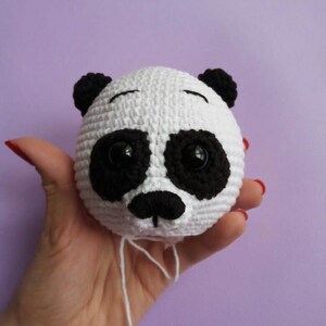 Crochet PATTERN: Panda Bear Amigurumi Toy, Stuffed Panda Bear Pattern image 5
