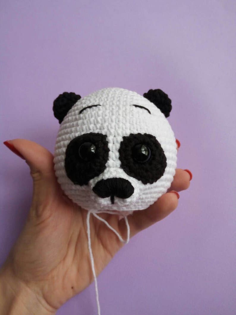 Crochet PATTERN: Panda Bear Amigurumi Toy, Stuffed Panda Bear Pattern image 5