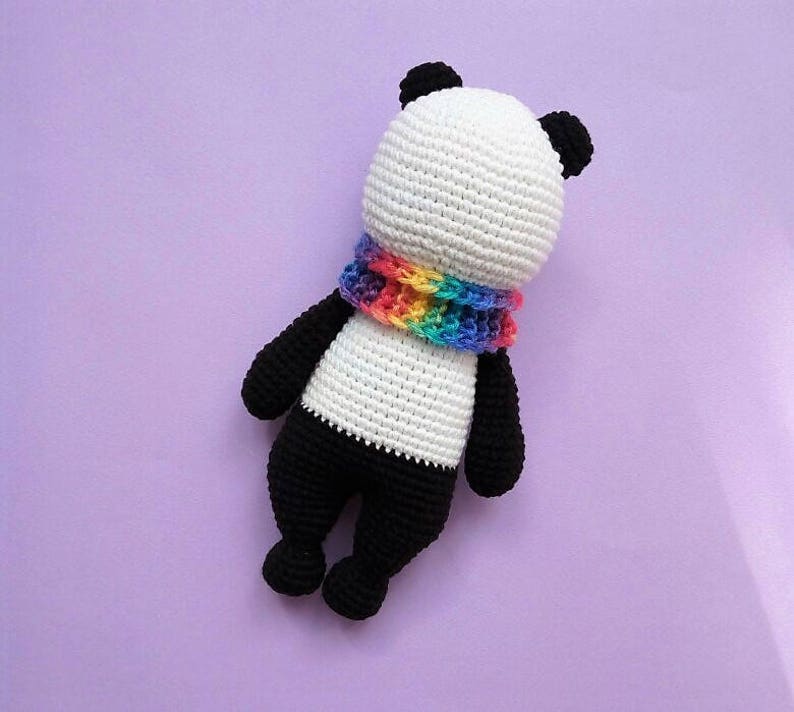 Crochet PATTERN: Panda Bear Amigurumi Toy, Stuffed Panda Bear Pattern image 3