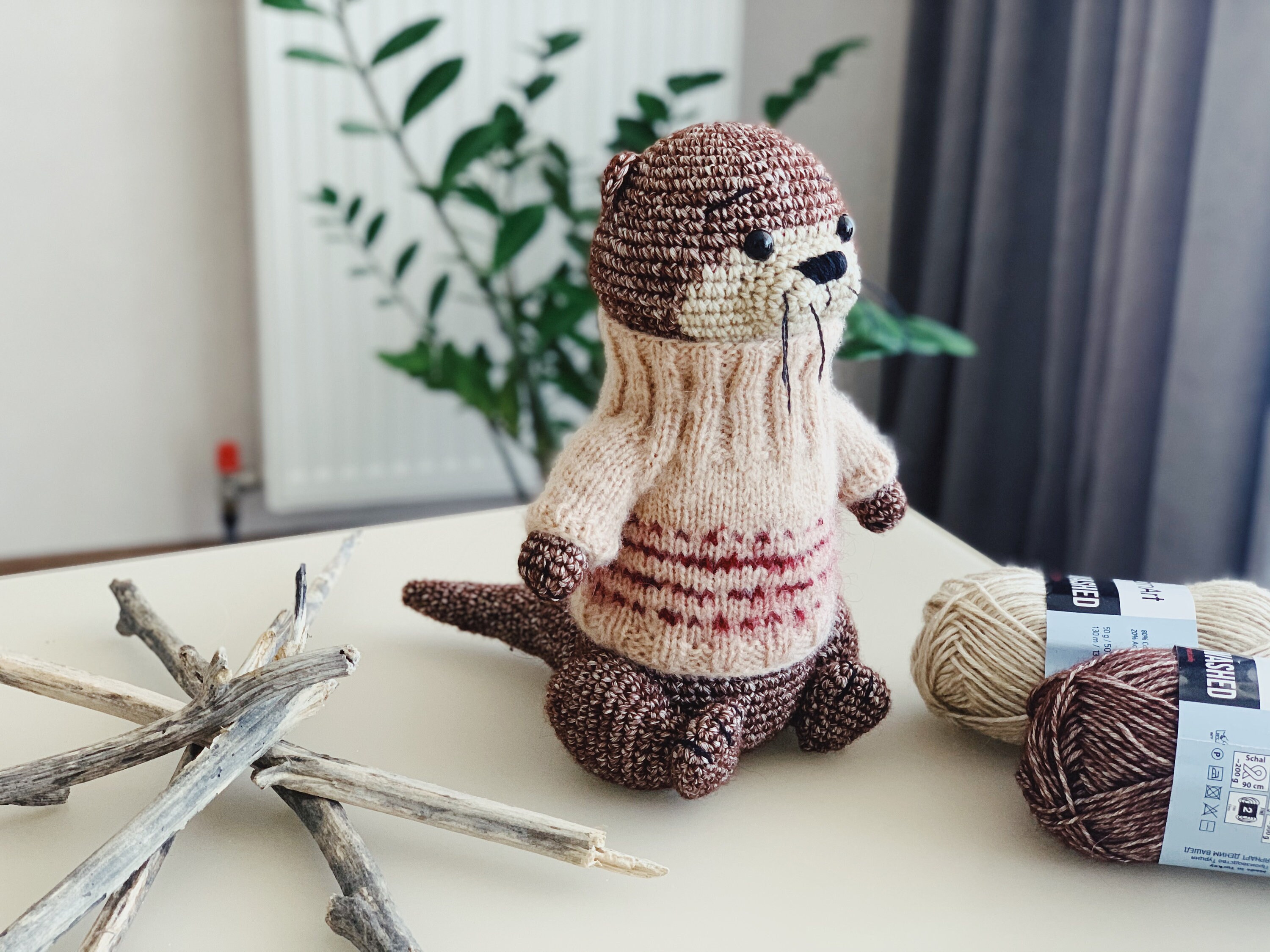 Crochet PDF Pattern. Otter Barry Stuffed Toy Tutorial by Nelly Etsy