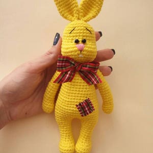 Crochet PDF PATTERN: Sunny Bunny Amigurumi Stuffed Toy, Crochet Rabbit Pattern, How to Crochet Hear Toy image 3