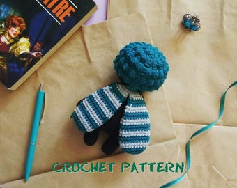 Crochet PDF PATTERN: Sleepy Striped Bug Doll Amigurumi Toy, How to Crochet Stuffed Bug Toy, Knitted Doll Tutorial