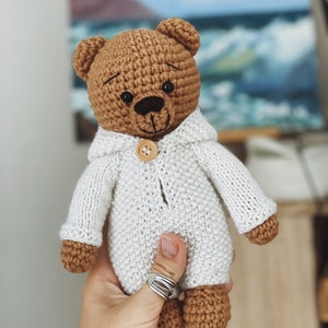 Knitting Pattern Jumpsuit for Simon the Bear image 2