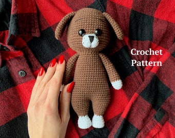 Crochet PDF Pattern. Mika the Puppy by Nelly Handmade