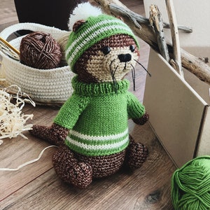 Crochet PDF Pattern. Otter Barry Stuffed Toy Tutorial by Nelly Handmade image 8