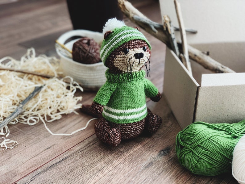 Crochet PDF Pattern. Otter Barry Stuffed Toy Tutorial by Nelly Handmade image 10