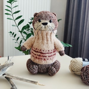 Crochet PDF Pattern. Otter Barry Stuffed Toy Tutorial by Nelly Handmade image 2