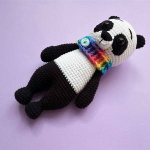 Crochet PATTERN: Panda Bear Amigurumi Toy, Stuffed Panda Bear Pattern image 4