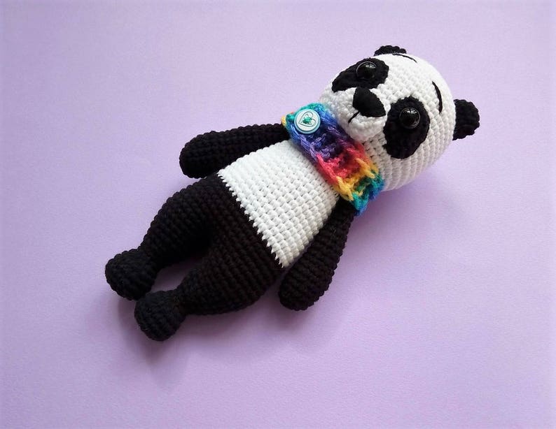 Crochet PATTERN: Panda Bear Amigurumi Toy, Stuffed Panda Bear Pattern image 4