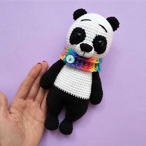 Crochet PATTERN: Panda Bear Amigurumi Toy, Stuffed Panda Bear Pattern image 2