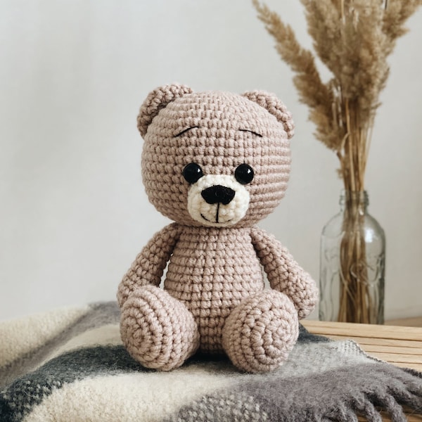 Bear Henry PDF Modello uncinetto Giocattolo Amigurumi