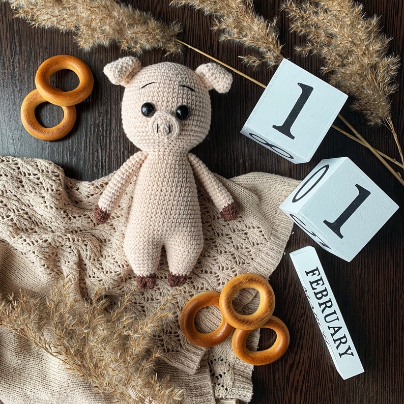 Crochet PDF Pattern. Mika the Pig by Nelly Handmade image 3