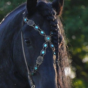 Handmade Show Bridle Baroque Old gold