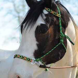 Bit Less Rope Halter Bitless Rope Halter Reins Handmade - Etsy