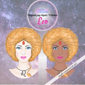 Leo Clipart Zodiac Star Sign Clip Art Celestial Graphics - Etsy