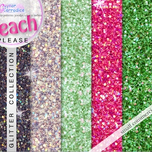 Glitter papel digital glitter padrões sem costura fundos de lantejoulas glam planejador adesivos rosa verde ouro prata praia por favor paleta moda