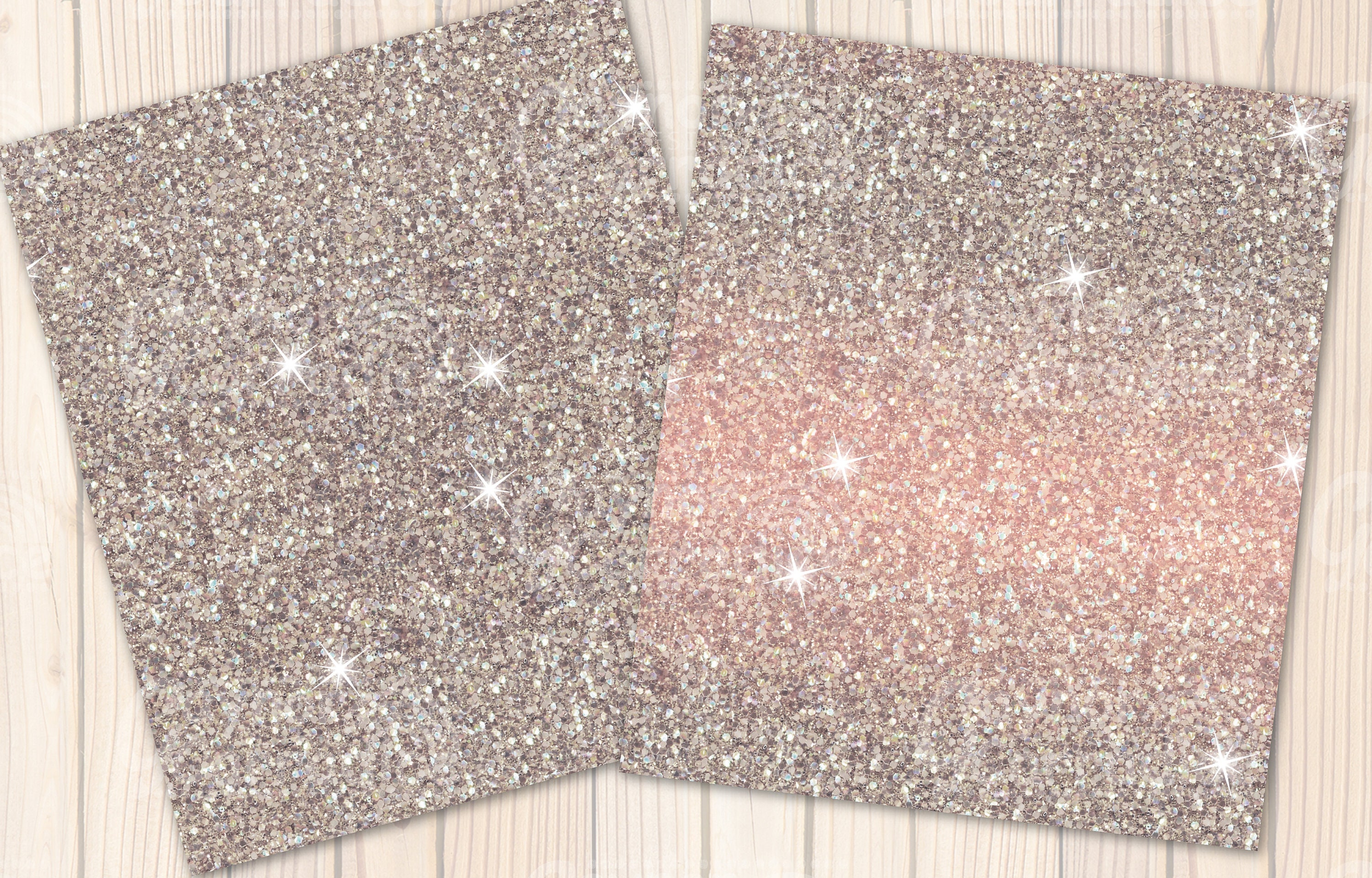 Valentine Glitter Digital Papers - Spring Ombre Glitter Seamless ...
