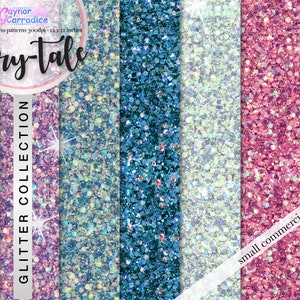 Padrões sem costura brilhantes Papéis digitais brilhantes Fundos de lantejoulas Glam planner adesivos Rosa Teal Azul Lilás Paleta de contos de fadas da moda