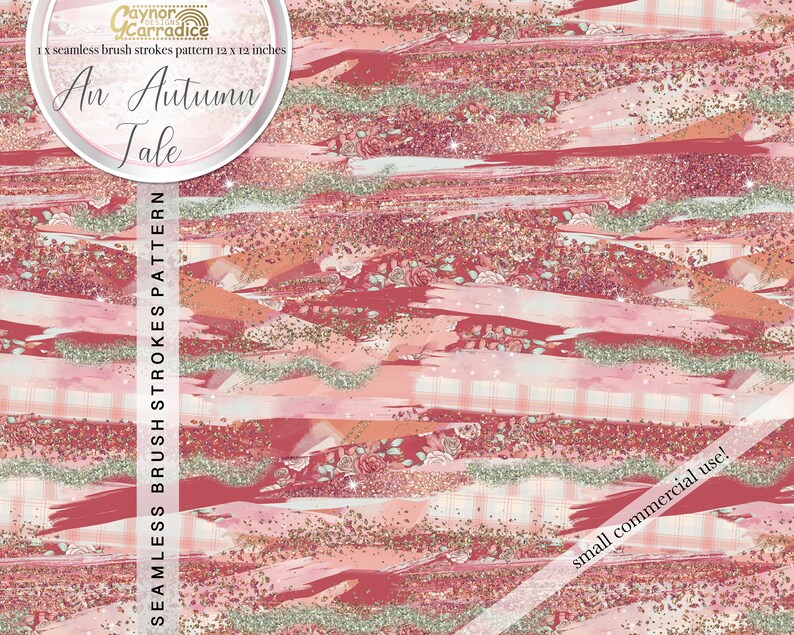Download An Autumn Tale brush strokes digital paper 1 x fall ...