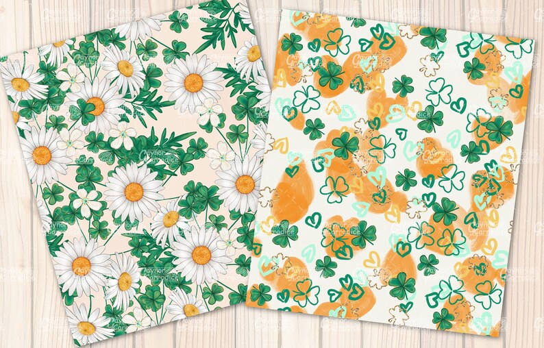 st paddys day cupcake papers