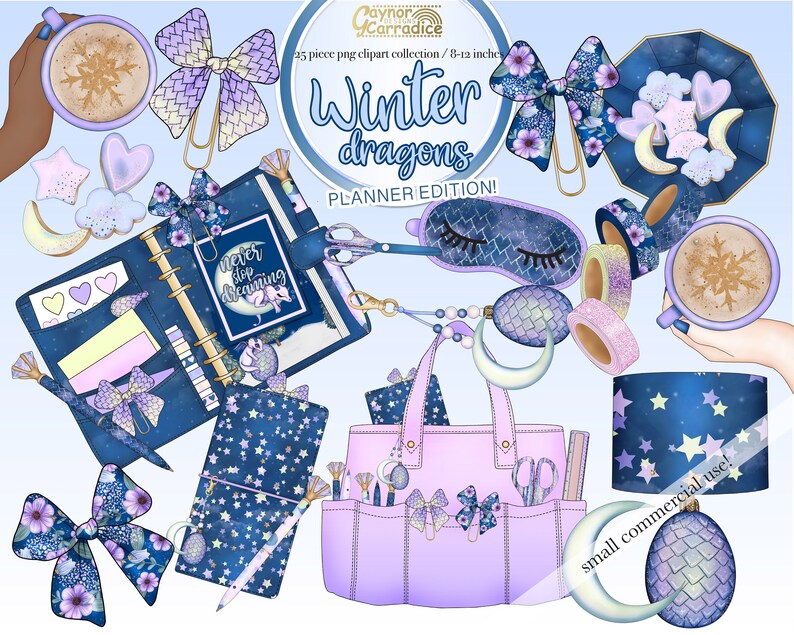 bow clip high quality png purple stationery graphics washi tape flatlay bow clips 25 piece dragon clipart Winter planner clipart