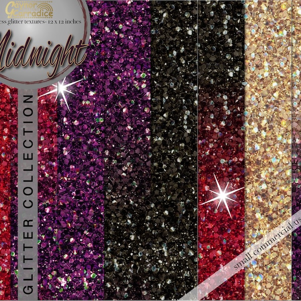 Halloween glitter seamless patterns, glitter digital papers, hallows eve backgrounds, sparkle backdrops, sequin planner paper, realistic