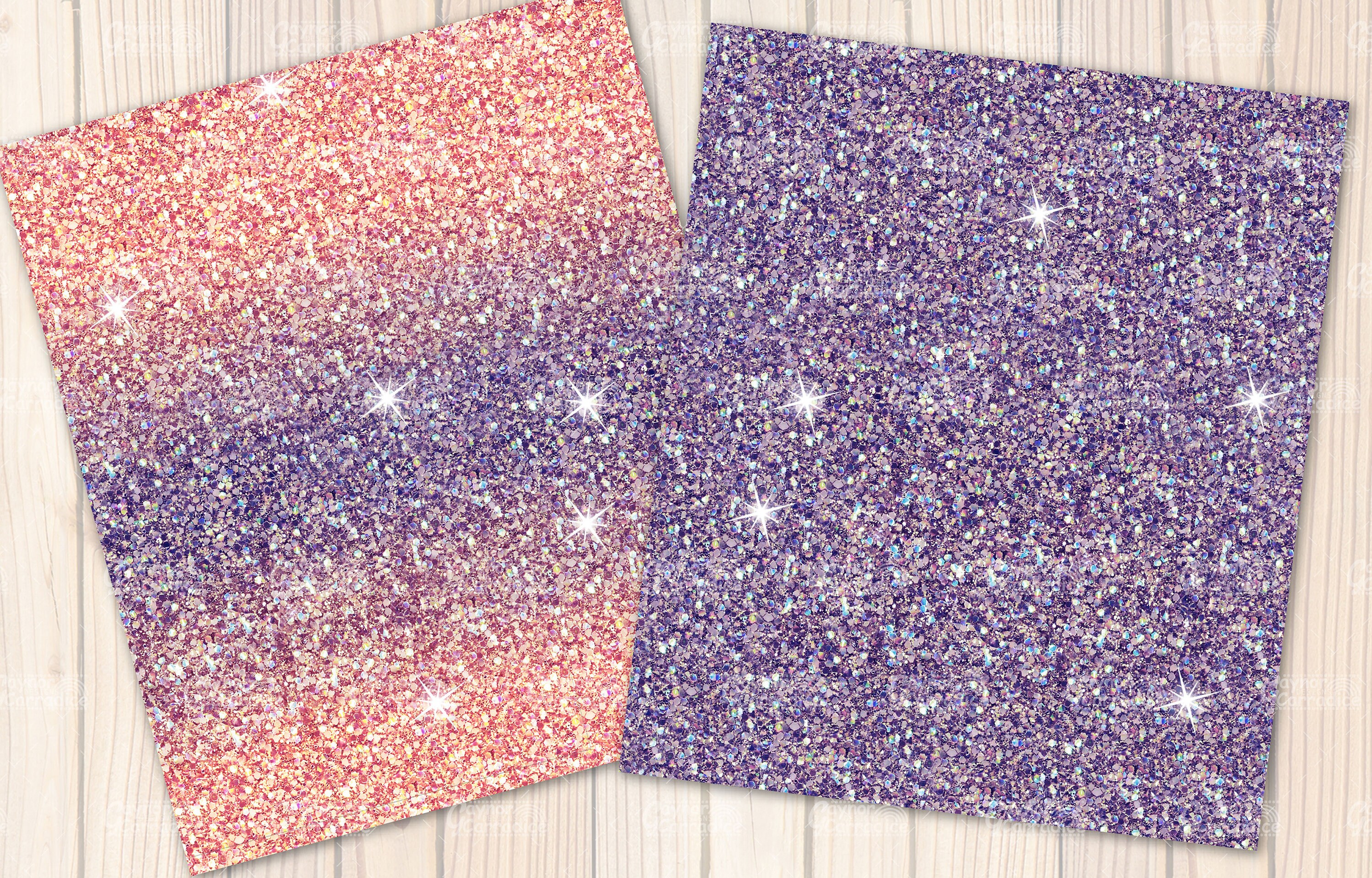 Easter Glitter Digital Papers - Pastel Ombre Glitter Seamless Patterns ...