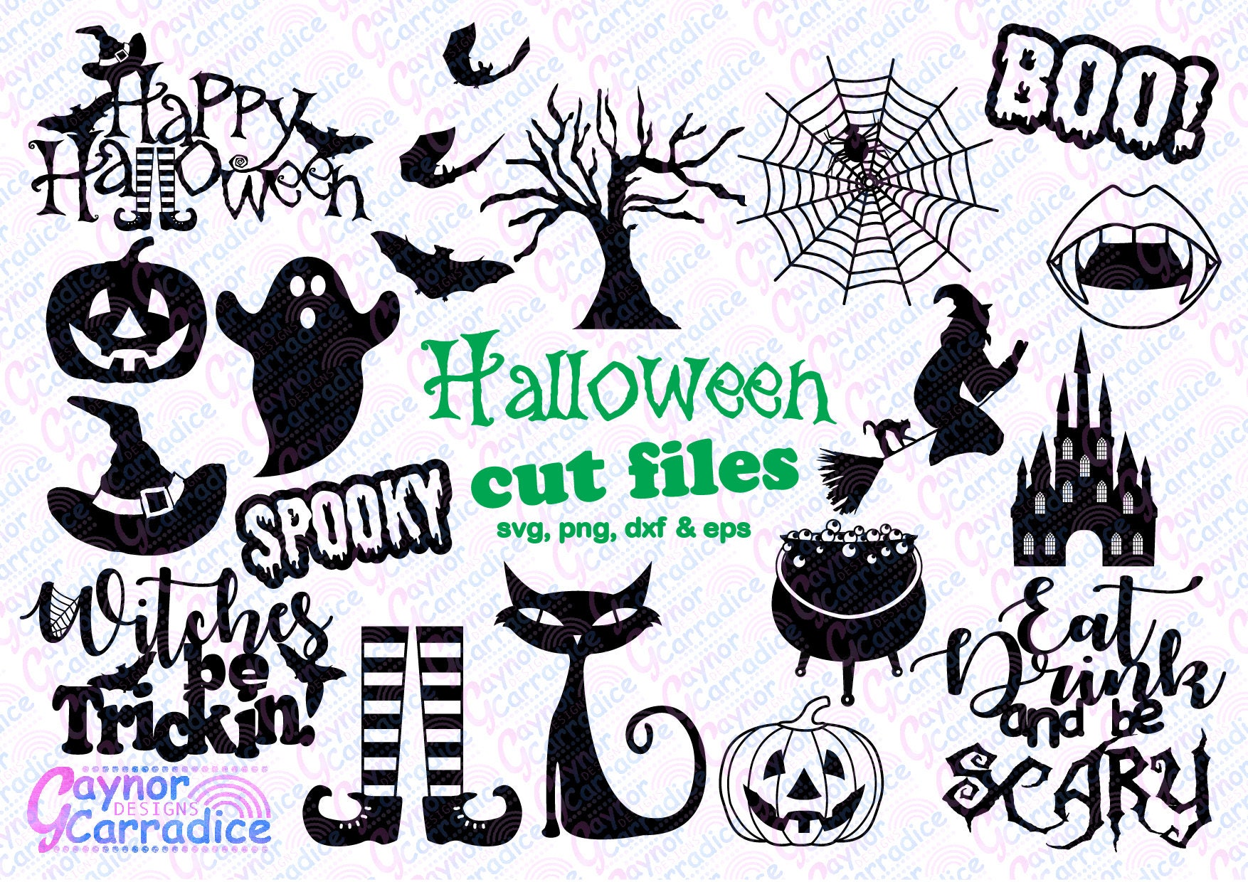 Download Halloween svg bundle halloween svgs halloween dxf files | Etsy