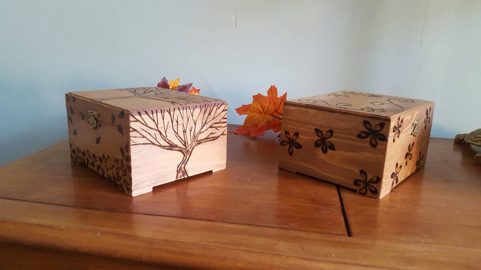 Decorative Wooden Boxes Etsy