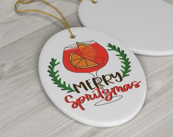 Spritz Ornament, Cocktail Ornament, Spritz Gifts, Spritz Accessories, Spritz Art, Cocktail Ornaments, Drinking Ornament, Italy Ornament